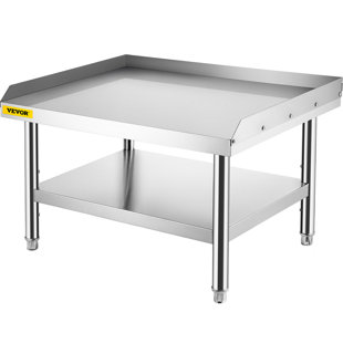 Benches and worktops : Professional stainless steel tables - with  undercounter and right drawer