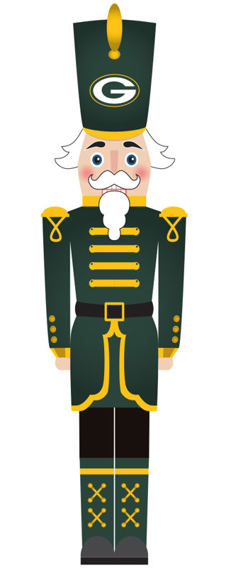 Green Bay Packers 46" Nutcracker Leaner