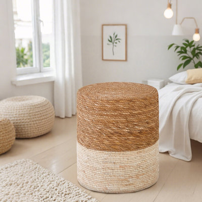 Hallissey Upholstered Pouf