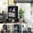 3 Open Shelf Bookcase Modern Storage Display Cabinet