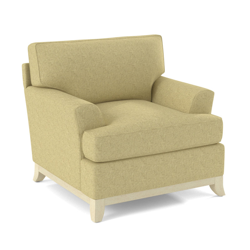 Oaks Way Armchair, Bisque, White Performance Fabric; 0851-94