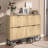 24 Pair Fluted Shoe Cabinet, with 4 Flip Drawers Shoe Storage Organizer Unit-823252668