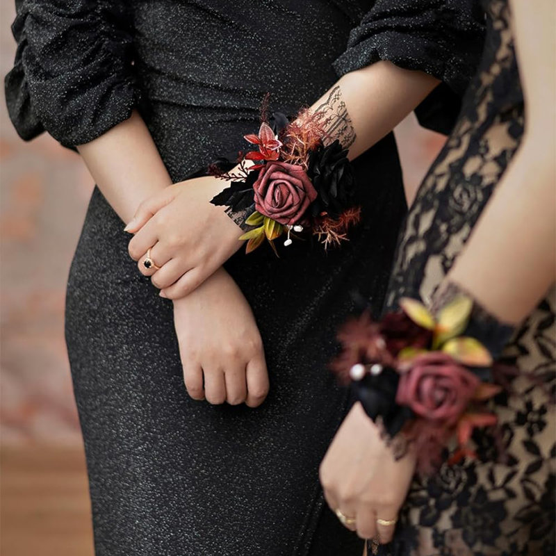 2 pièces fleurs de mariage, fleurs artificielles
