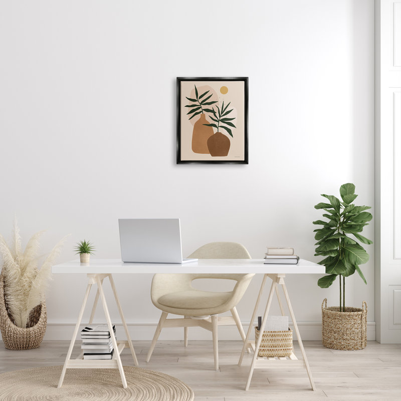 «Vase Plant Vases Cutout Abstract Botanical Shapes» par Rachel Nieman - impression sur toile tendue