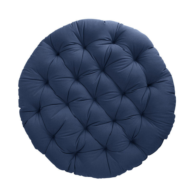 Coussin intérieur / extérieur Sunbrella Papasan, Toile bleu marine Sunbrella®, L 44 po x P 44 po, Polyester