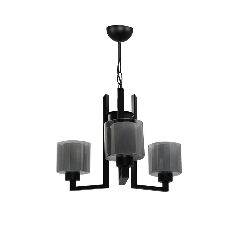 Abreu 3 - Light Chandelier, Grey, Black
