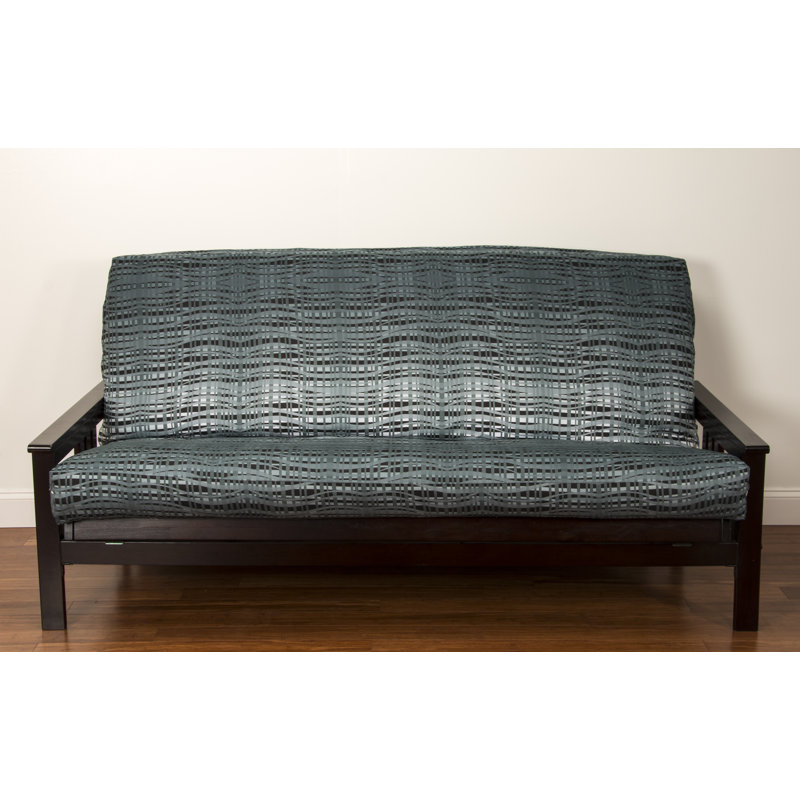 Housse pour futon à coussins carrés / rectangulaires Akshada, 6 po Double
