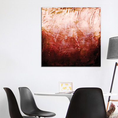 Beneath the Veil I Cayenne Orange Rust Bold by Julia Di Sano - 1 Piece Wrapped Canvas Painting