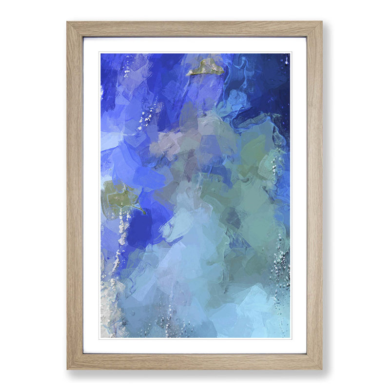 Your Way in Abstract - Picture Frame Graphic Art Print, Oak Framed, 36cm H x 27cm W x 2cm D