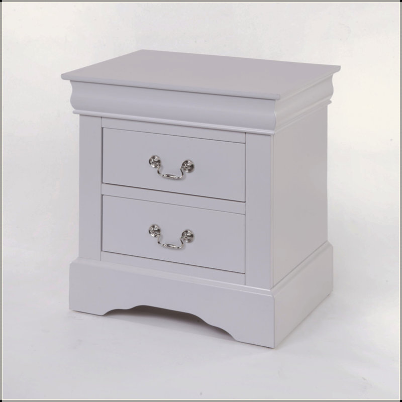 Table de chevet Louis Philippe III, Blanc