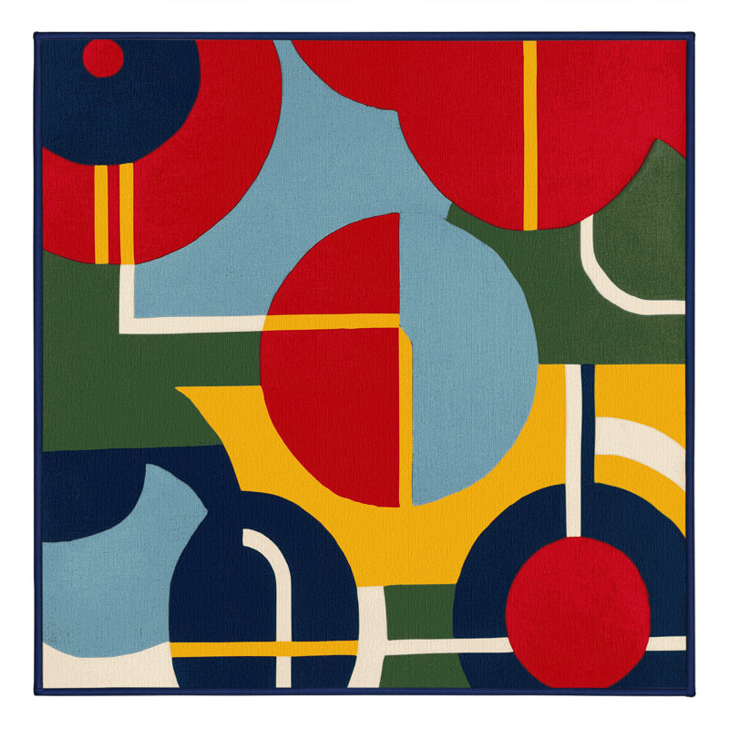 Jaunty Wobble Rug, Square 6'
