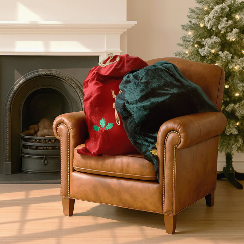 Sac de cadeaux santa drawstring