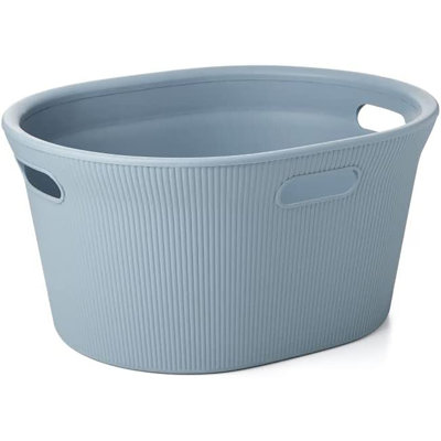 Plastic Laundry Basket with Handles