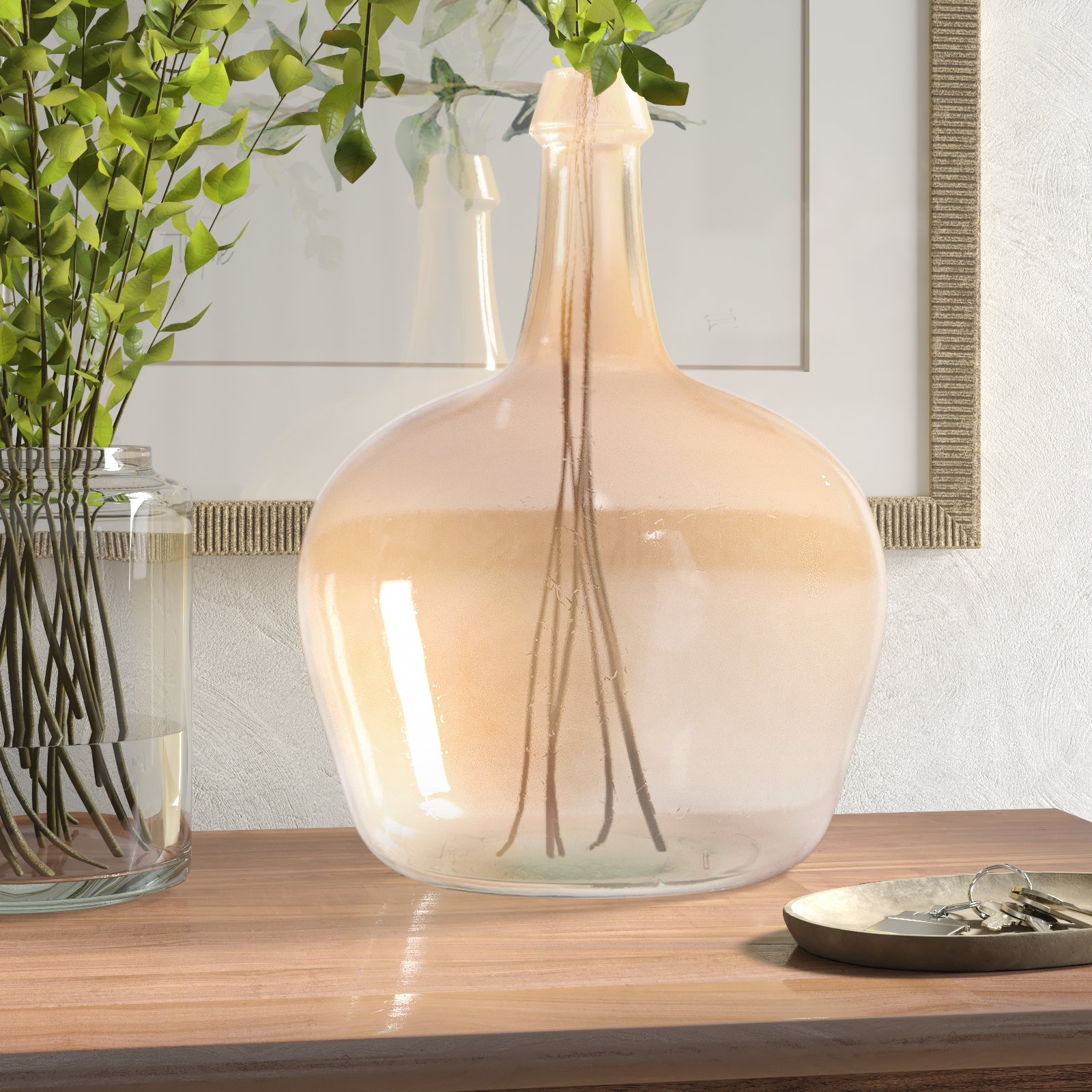 Meile Vetro Recycled Glass Bottle, Beige