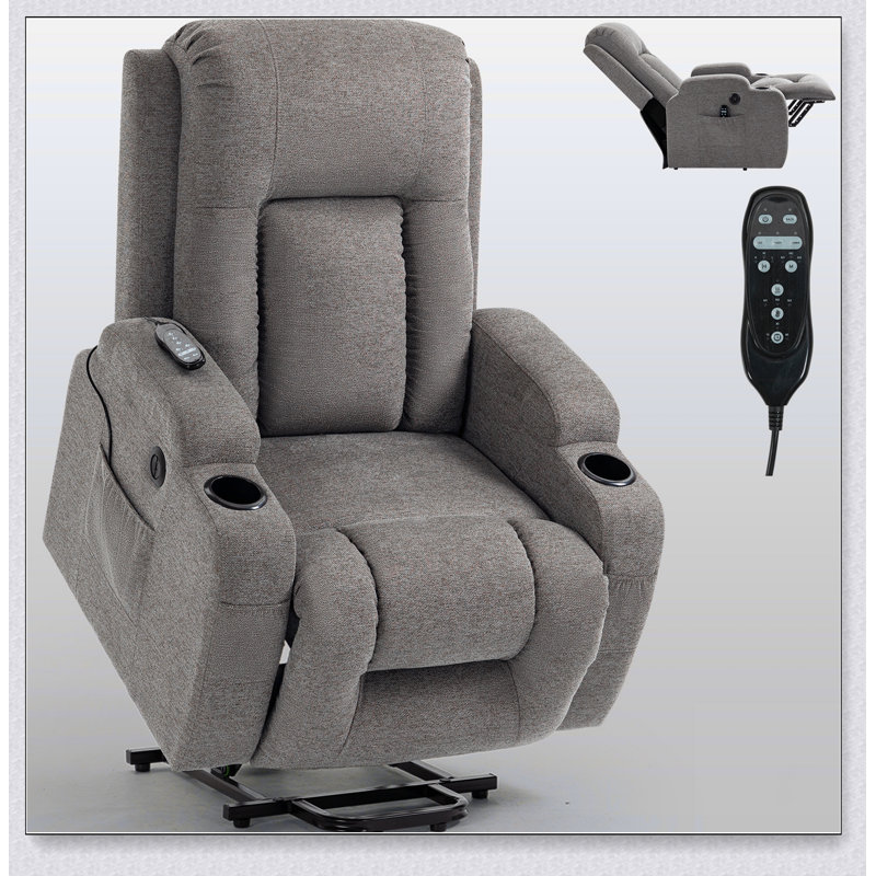 Fauteuil inclinable Power Lift de 350 lbs Infinity, Brun