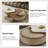 47.24"Simple Multi-functional Adjustable Rotatable Saddle Leather Coffee Table