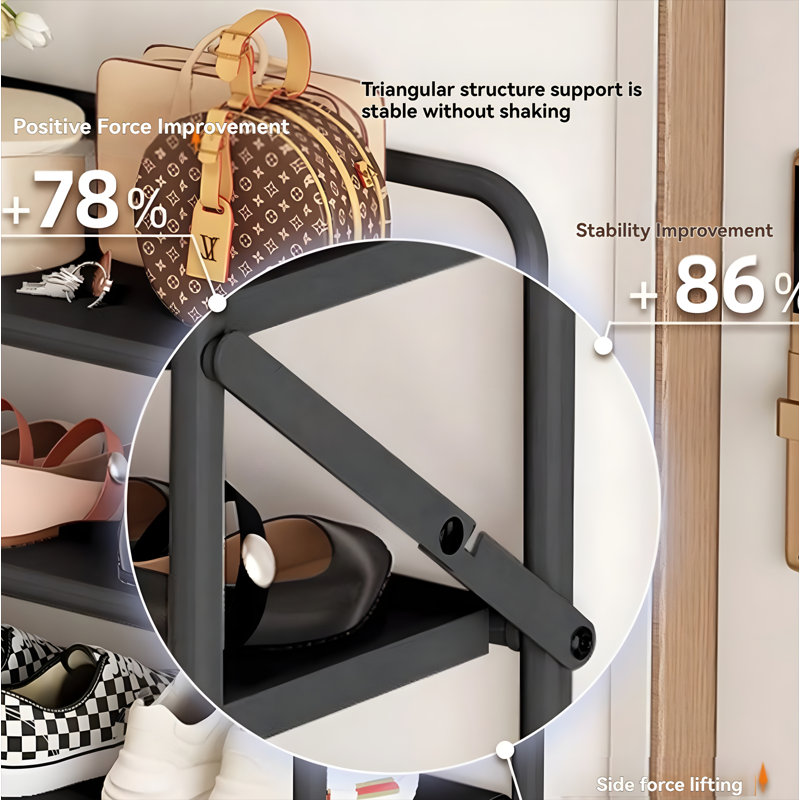 Pull-Out Shoe Rack - Foldable Dust-Proof Shoe Storage Shelf With Easy Assembly