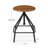 Pacie Swivel Adjustable Height Counter Stool