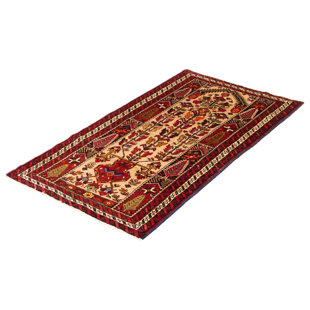 Macaluso One-of-a-Kind Rectangle 3'4" X 6'6" New Age Wool Area Rug in Tan