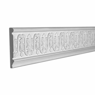 1 in x 7-1/16 in x 96 in Acanthus Leaf Polyurethane Frieze Moulding Pro Pack 16 LF