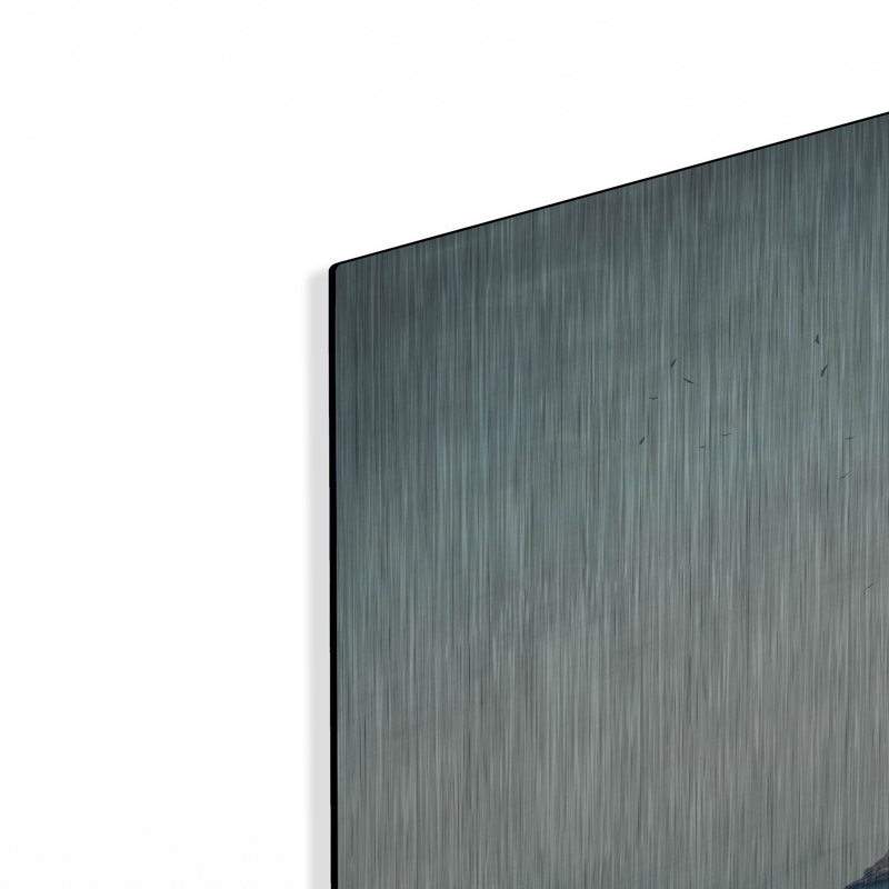 Art mural en métal Beachcrest Home ™ «Falaise Damont» par Dirk Wustenhagen, H 12 po x l 12 po