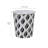 JVL Polypropylene WITH SILVER METAL TRIM ON TOP Bin