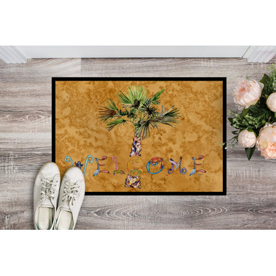 Bathory Non-Slip Floral Doormat
