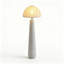 Lampe sur pied rotative moderne en tissu à moulures rotatives-300348108