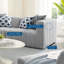 Causeuse en tissu 2 pièces Modway Bartlett-55452243