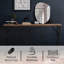 Console en bois naturel Aalish