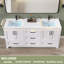 Armoire de meuble-lavabo autoportante en bois massif avec comptoir en bois massif 72 po Rocci-1781923925