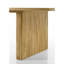 Table de salle à manger en bois exquise avec double piédestal et design élégant