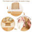 Breena Natural Cotton, Burlap and Water Straw, Woven Combination Placemats