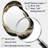 Gold Glamour Wave I - Marble Asymmetrical Unique Wall Mirror, Modern Irregular Shape Mirror, Printed Metal Art