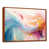 Toile avec cadre flottant brun