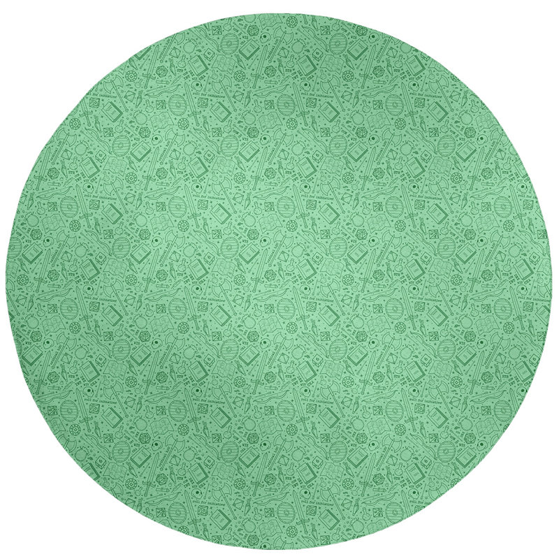 Tapis de zone verte reg patterns, Rectangle 3 pi x 5 pi
