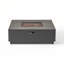 SQUARE IRON FIRE PIT 50 000 BTU, conception moderne avec cadre thermolaqué durable pour les rassemblements extérieurs confortables