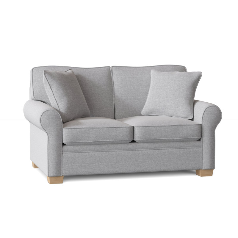 Drake Upholstered 61'' Reclining Sofa, Unfinished, Jango Snow