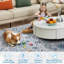 Tapis de salon lavable à la machine 8 x 8 x Tapis antidérapant pour chambre à coucher Tapis décoratif floral oriental -1445127381