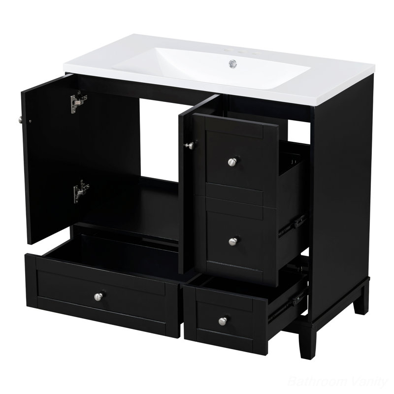 Armoire sous évier Icelyn, Noir