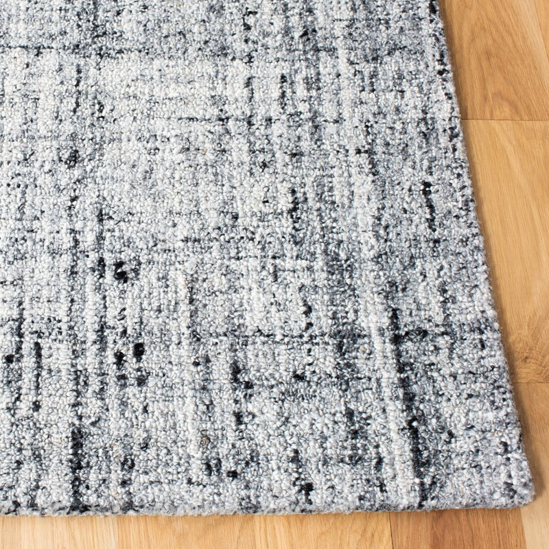 Gudinas Hand Tufted Performance Abstract Rug, Square 4'