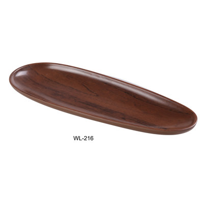 Yanco WL-216 Woodland 16" X 5 3/4" X 1 1/8" OVAL PLATE