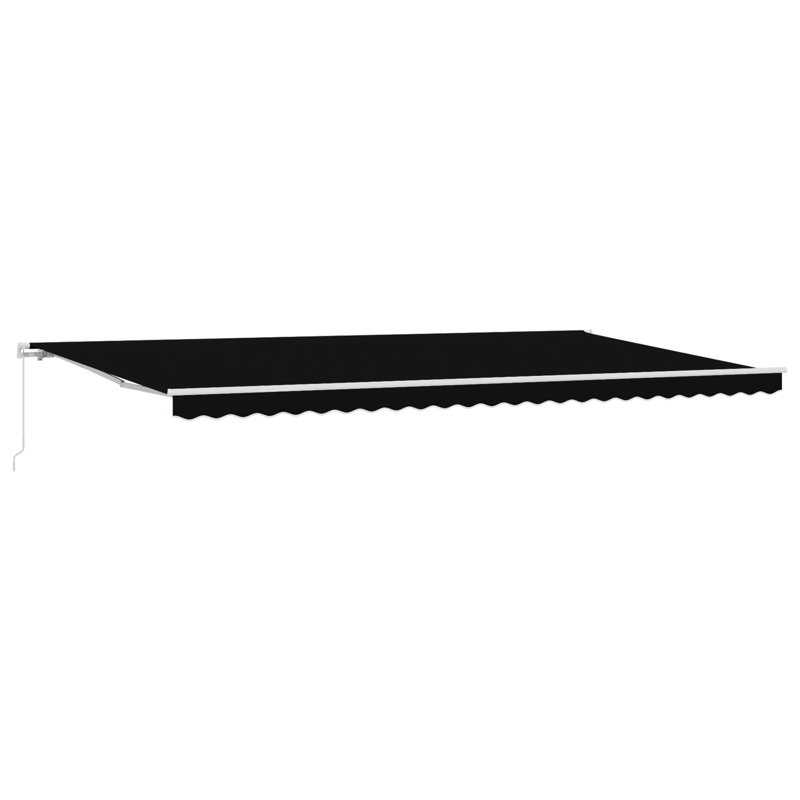 Retractable Awning, Black, 600 cm W x 300 cm D