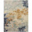 Infinity Hand Knotted Wool Abstract Area Rug in Sky; Sand; Blue; Brown; Gray-368334667