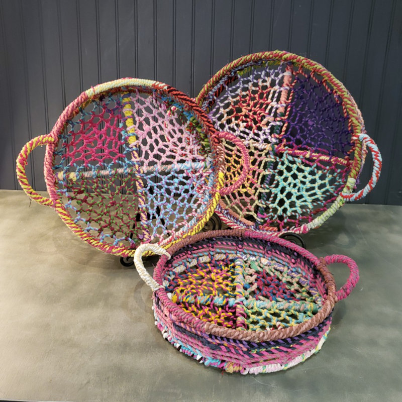 Wicker Tray - Set of 3