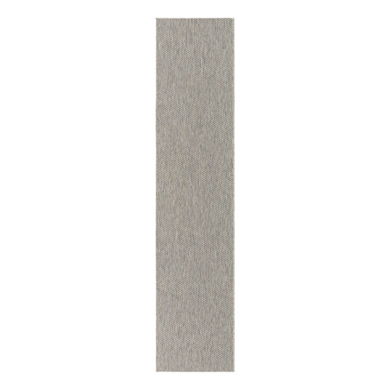 Tapis intérieur / extérieur Avaughn, Gris, Tapis de couloir 2 pi 7 po x 12 pi