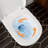 HOROW Nia Compact One-Piece Round Toilet with Dual-Flush System, Space-Saving Floor-Mounted Design, 1.28 GPF-70606292