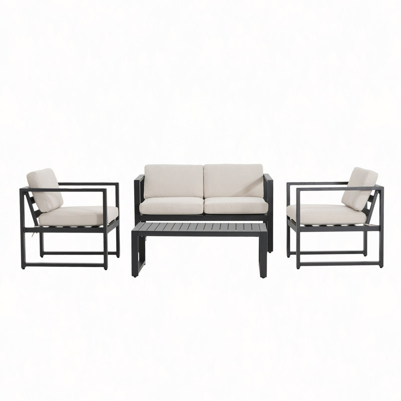 4 Pc Chat Set With Cushion