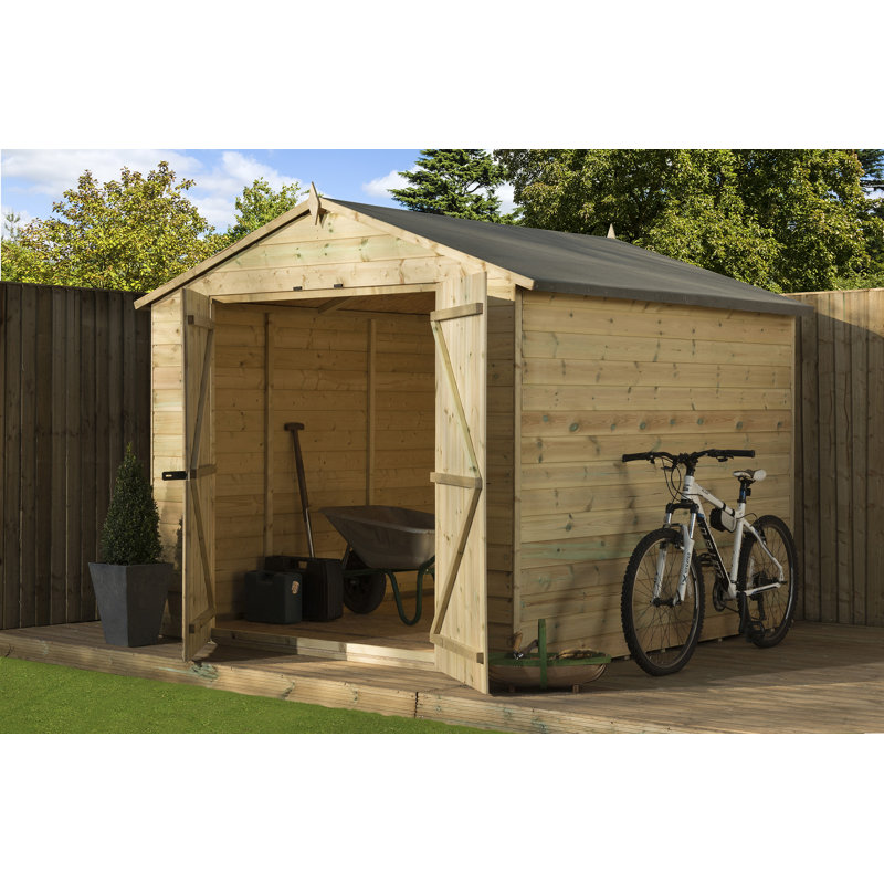 Premier Apex 8 Ft. W x 12 Ft. D Shiplap Wooden Shed