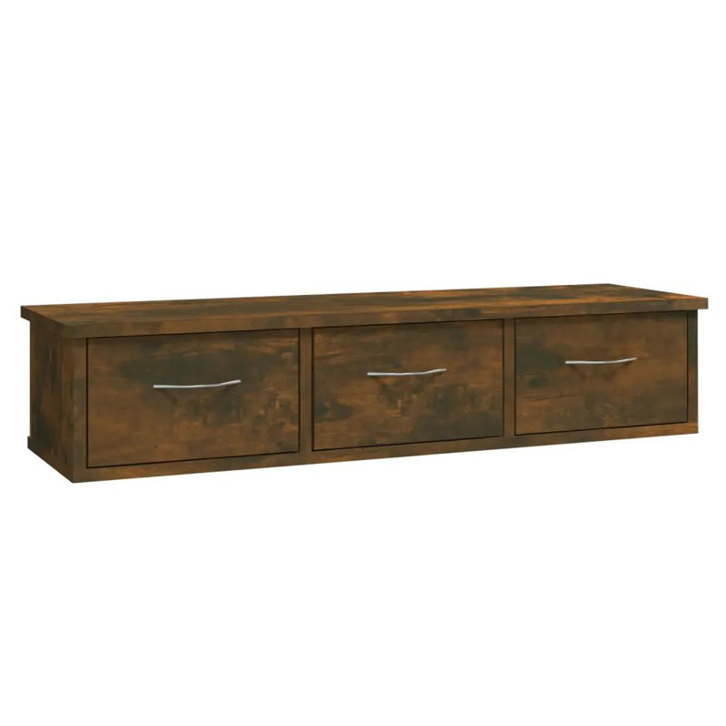 Allendale Floating Shelf, Smoked Oak
